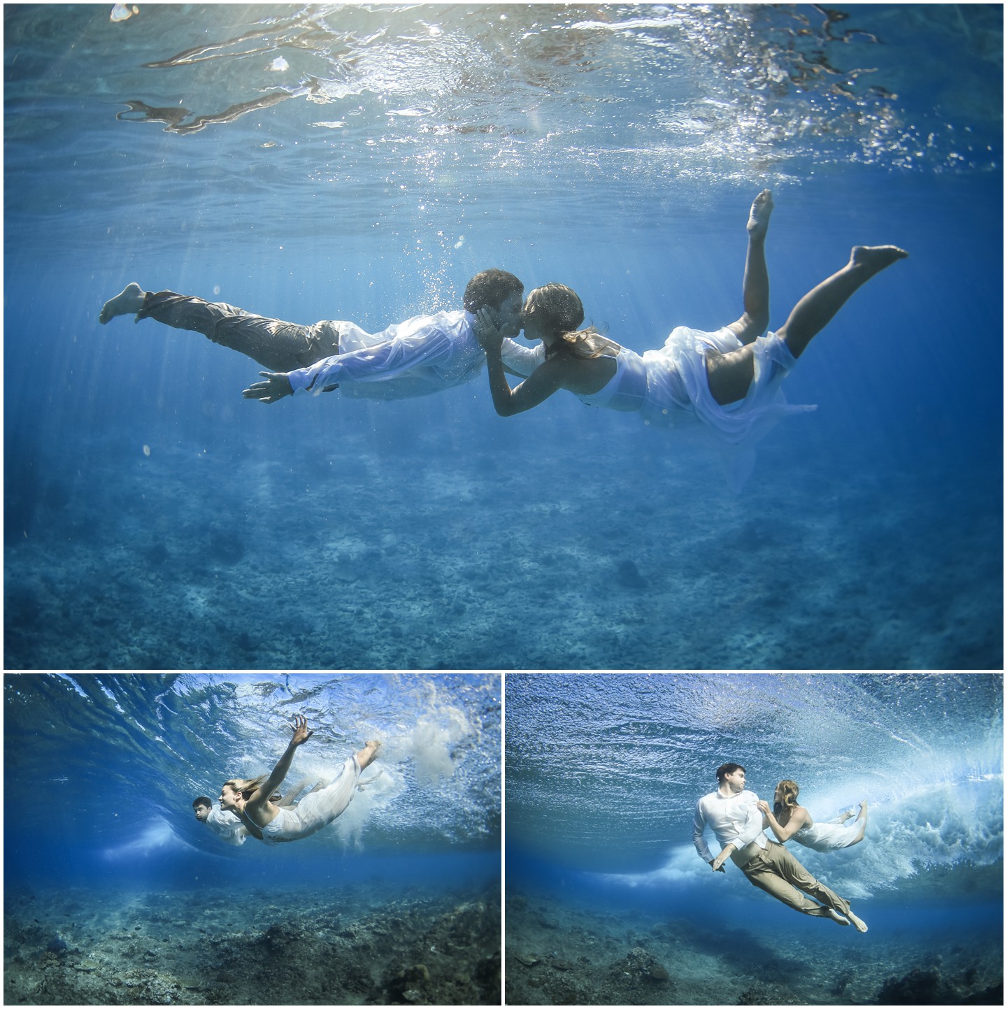 Fiji Underwater Portrait Session Under the waves