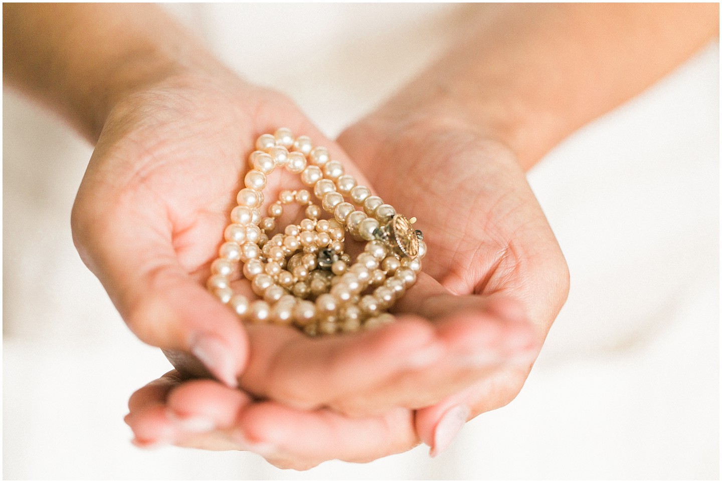 Fiji Yacht Wedding grandmother's pearls