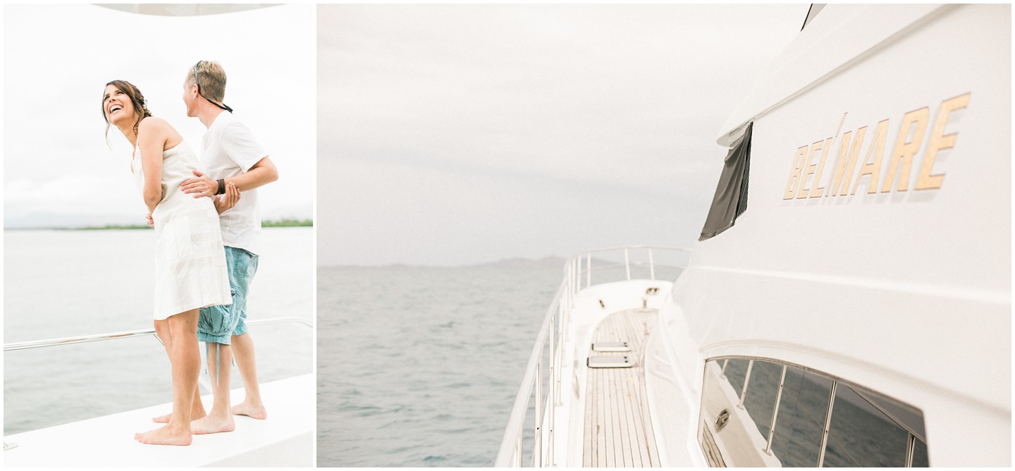Fiji Yacht Wedding Bel'Mare Bride & Groom