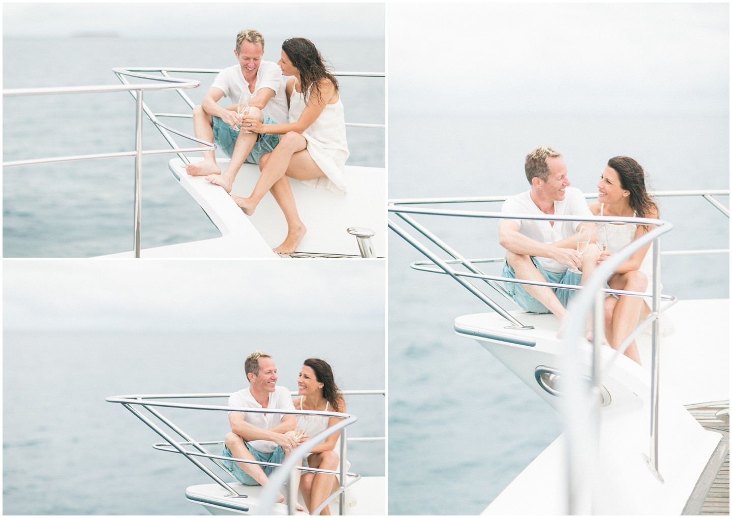 Fiji Yacht Wedding Bride & Groom