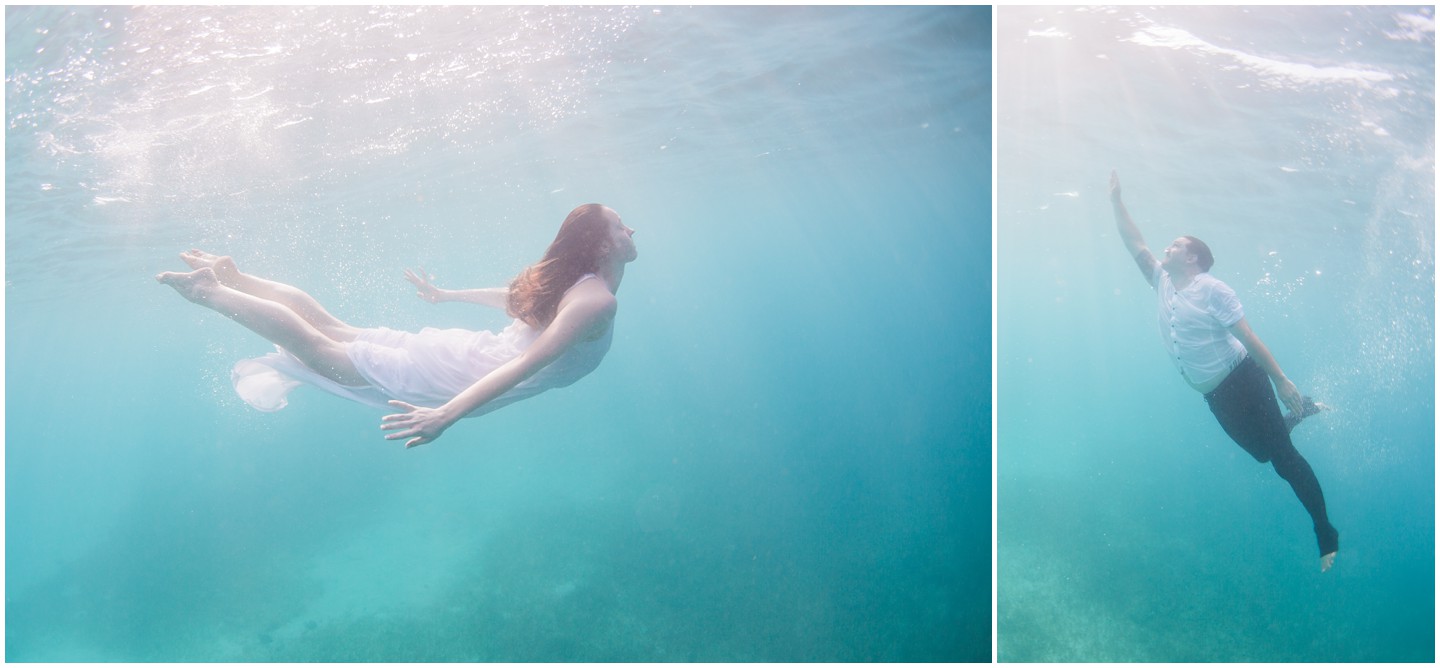 Fiji Underwater Trash the Dress Bride & Groom