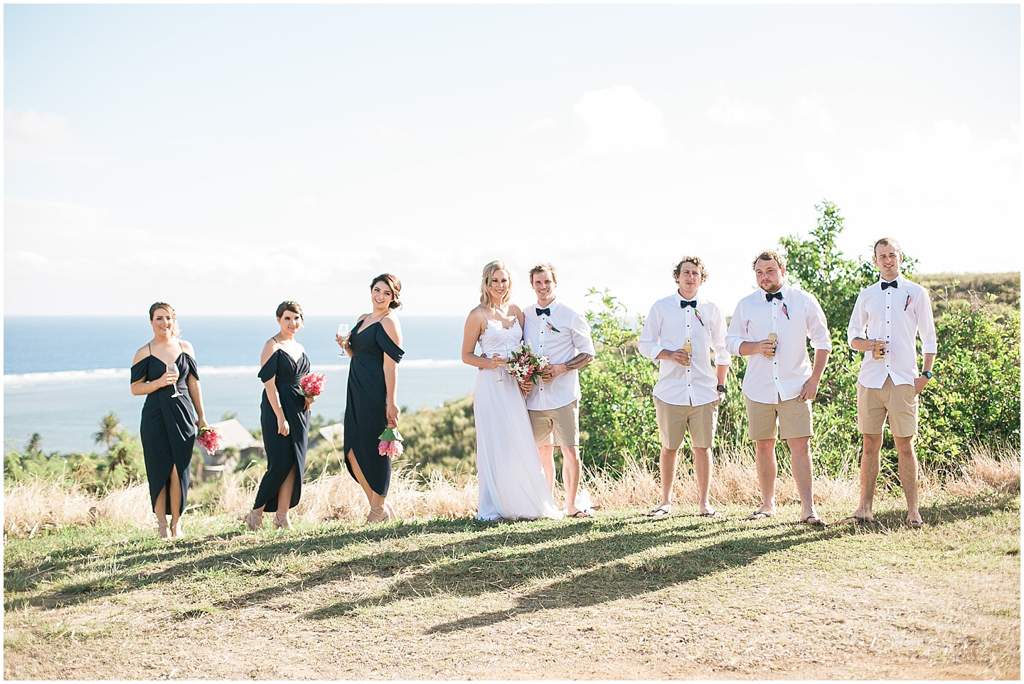 Outrigger Fiji Wedding bridal party