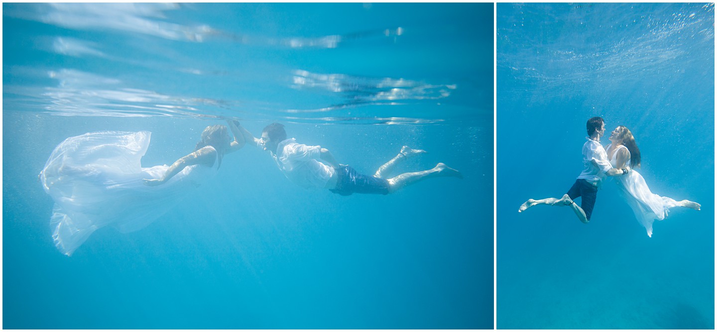 Fiji Honeymoon Photoshoot Underwater